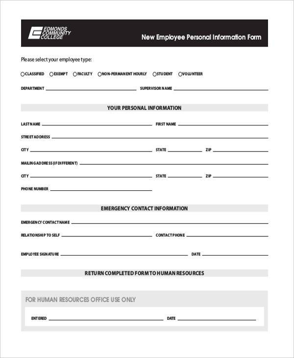 New Employee Forms Slideshare Employeeform Net