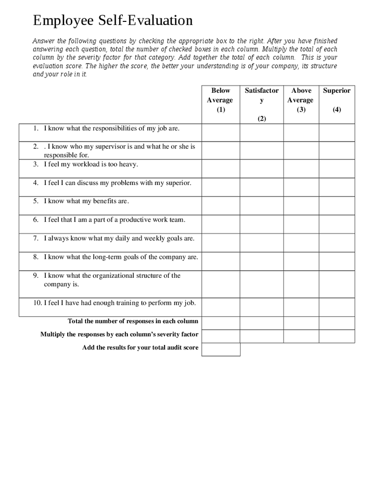 18 Best Photos Of Printable Employee Evaluation Forms Employee 