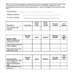 9 Employee Evaluation Templates Sample Templates