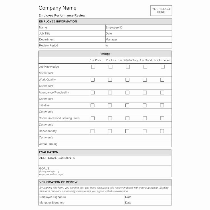 90 Day Employee Evaluation Form Elegant Employee Evaluation Form 