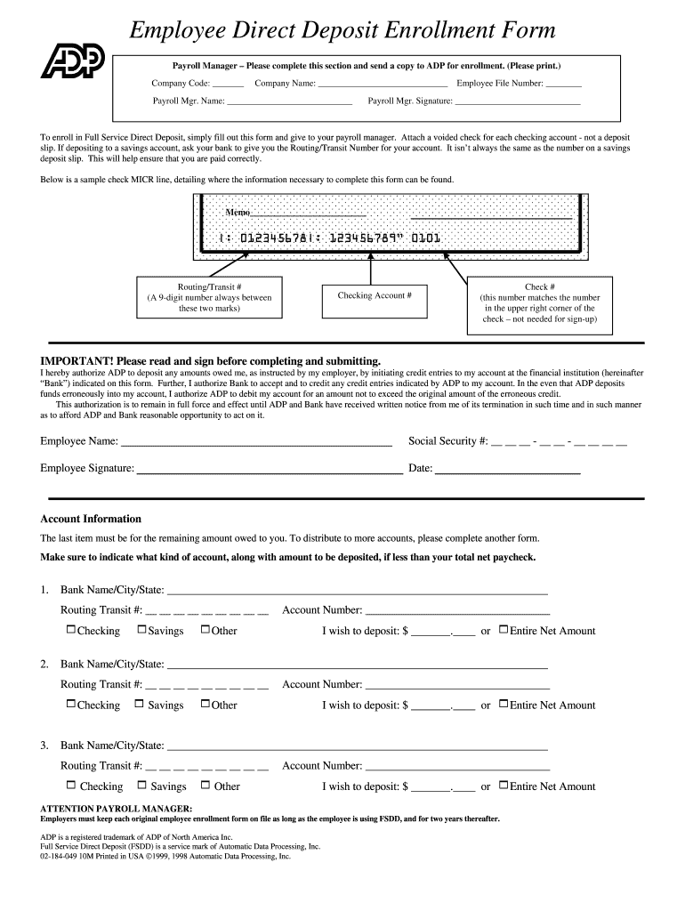 Adp Employee Information Form Pdf Fill Online Printable Fillable 