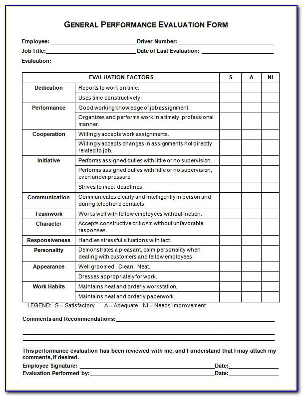 Blank Evaluation Form Template 5 Di 2020 Within Blank Evaluation Form 