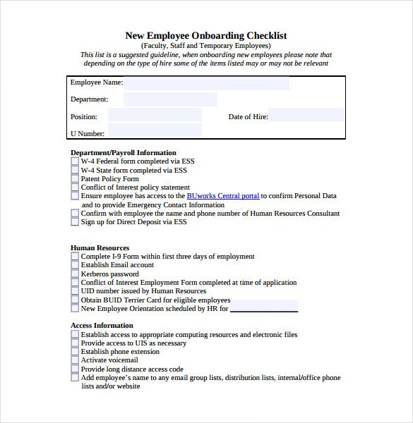 Checklist Template 38 Free Word Excel PDF Documents Download 