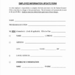 Employee Change Form Template Beautiful Employee Address Change Form