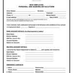 Employee Details Form Fill Online Printable Fillable Blank PdfFiller