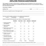 Employee Evaluation Form In Word And Pdf Formats