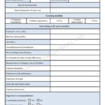 Employee Evaluation Template Sample Forms