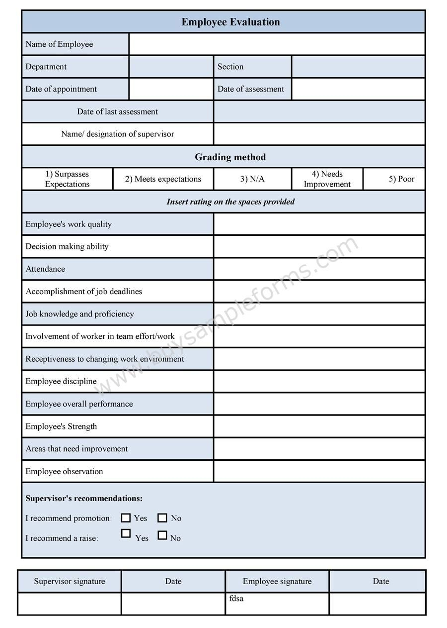 New Employee Sample Form Employeeform Net Evaluation Group Home Vrogue