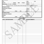 Employee History Record Template Fill Online Printable Fillable