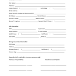 Employee Information Form Templates At Allbusinesstemplates