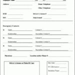 Employee Information Sheet Free Word Templates