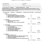 Employee Performance Evaluation Form Sample Edit Fill Sign Online