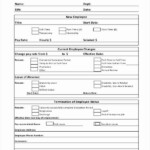 Employee Status Change Form Template Unique Free 10 Sample Employee