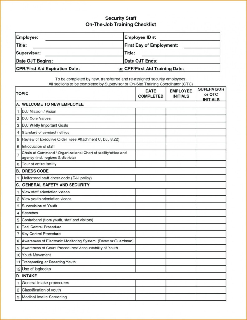 Explore Our Sample Of New Employee Training Checklist Template 