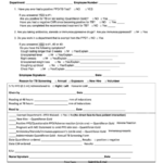 Fillable Annual Employee Health Ppd tb Screening Form Black River