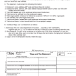 Fillable Form It 2 Wage And Tax Statement Ohio Department Of