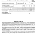 Form Ph W4 City Of Port Huron Income Tax Employee S Withholding