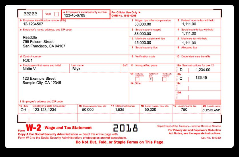 Form W2 2013 Fillable How To Fill Out Irs Form W 2 2017 2018 Irs 