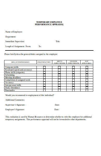 FREE 42 Best Employee Evaluation Forms In PDF MS Word Excel