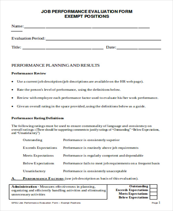 FREE 9 Sample Employee Feedback Forms In MS Word PDF