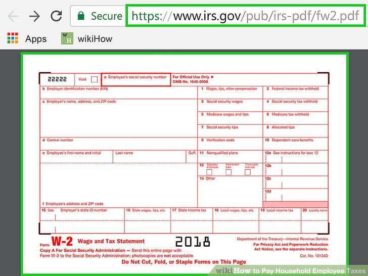 How To Pay Household Employee Taxes 15 Steps with Pictures 