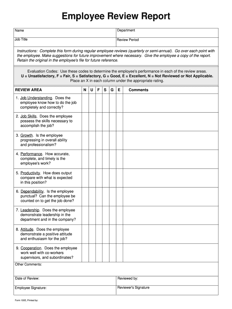 Image Result For Employee Evaluation Form Pdf Free Evaluation