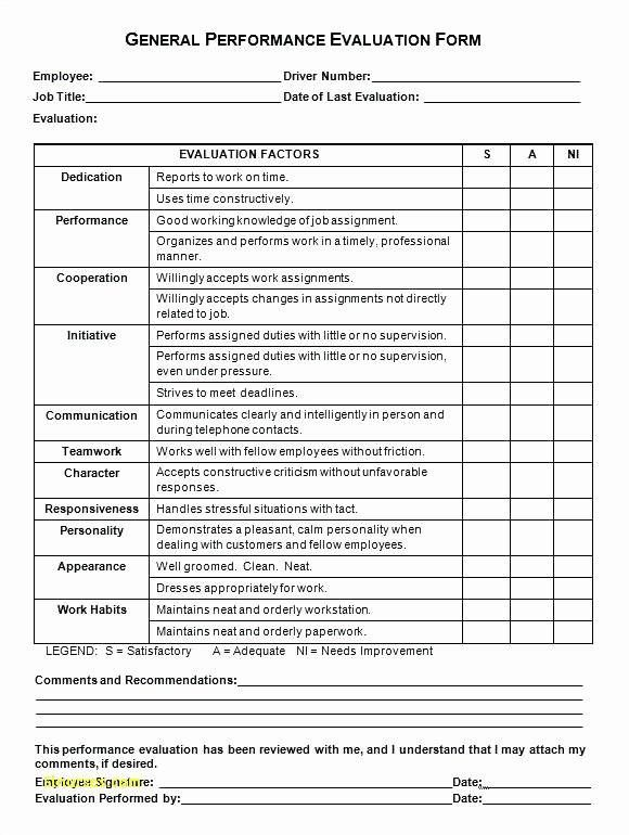 Image Result For Employee Performance Evaluation Form Free Download 