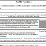 Insurance Declaration Form