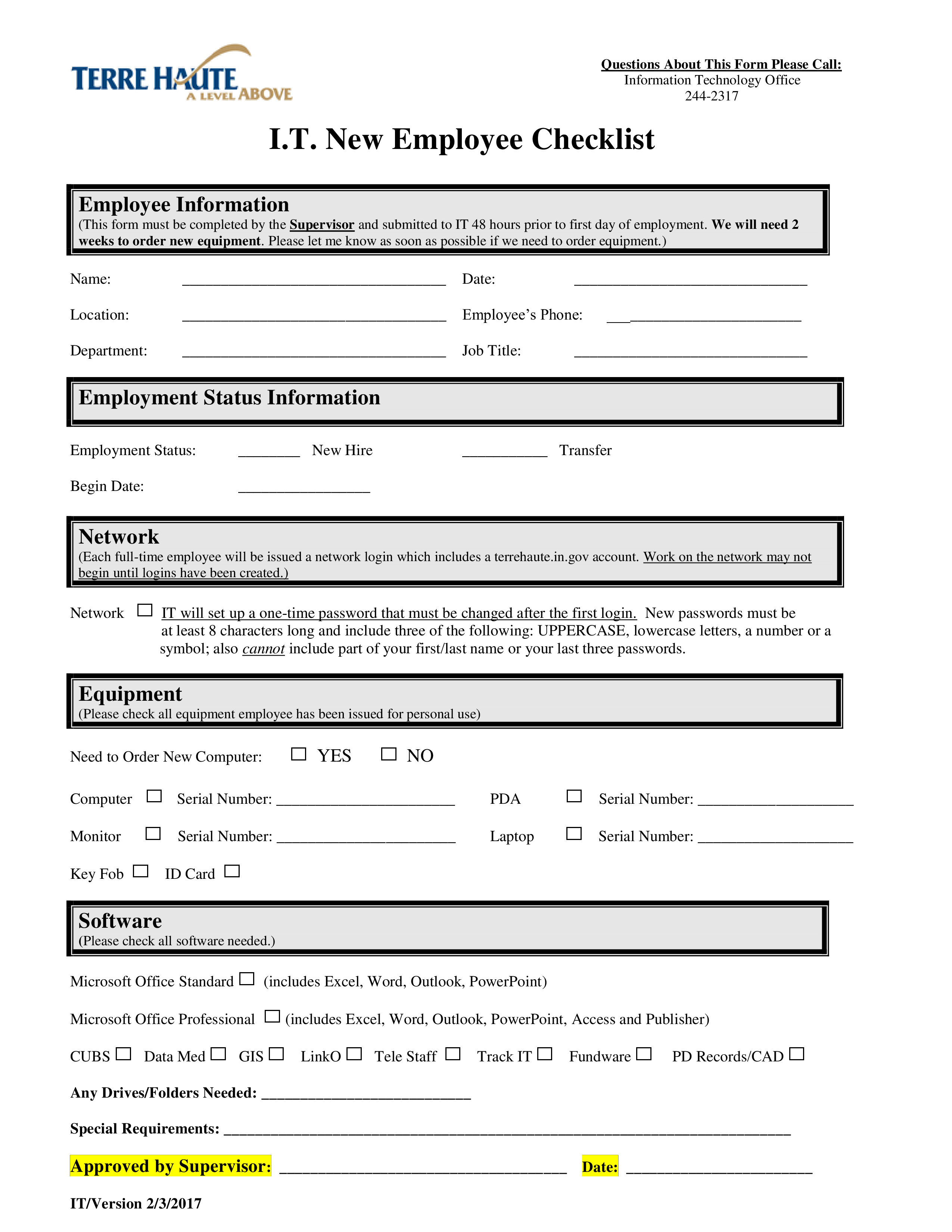 It New Employee Checklist Templates At Allbusinesstemplates