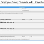 New Employee Survey Template With Hiring Questions PowerPoint