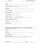 New Hire Forms Template Elegant 47 Printable Employee Information Forms