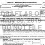 New W4 Form Coming For 2Employee s Withholding Allowance Certificate