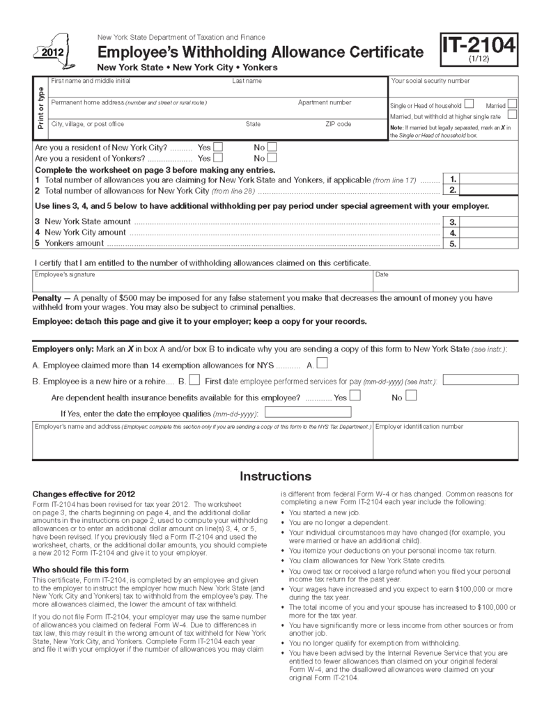 Nys Quarterly Employment Tax Forms EMPLOYNEM