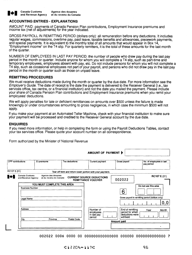 Payroll Remittance Form Fill Online Printable Fillable Blank 