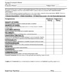 Sample Employee Evaluation Forms Evaluation Employee Employee