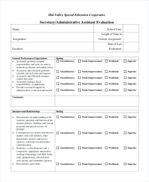 Self Appraisal Form Answers Examples Performance Evaluation