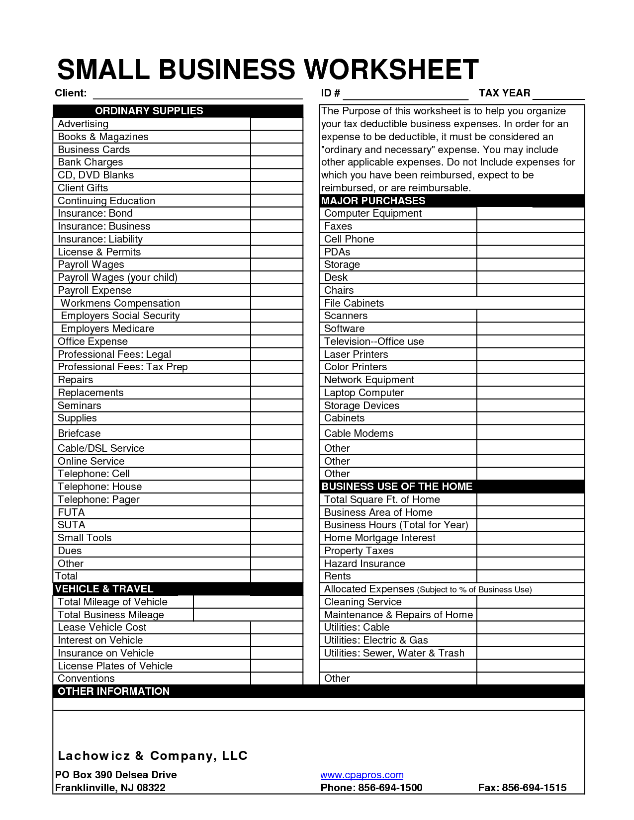 Small Business Tax Spreadsheet Small Business Tax Business Tax 