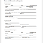 This Sample Form Collects Basic Information About An Employee