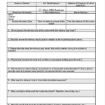 Witness Statement Forms 11 Free Printable Word PDF Templates