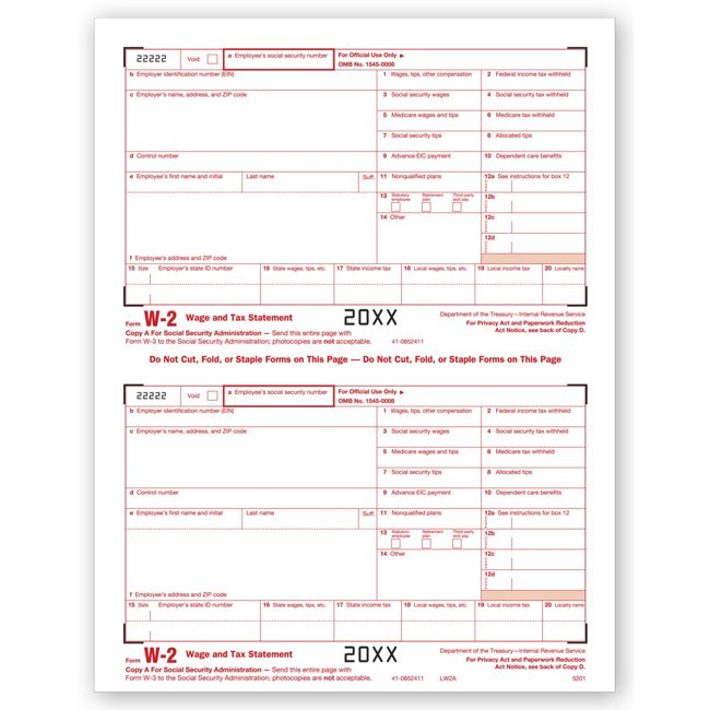 2019 Laser W 2 Federal Copy A Walmart Walmart