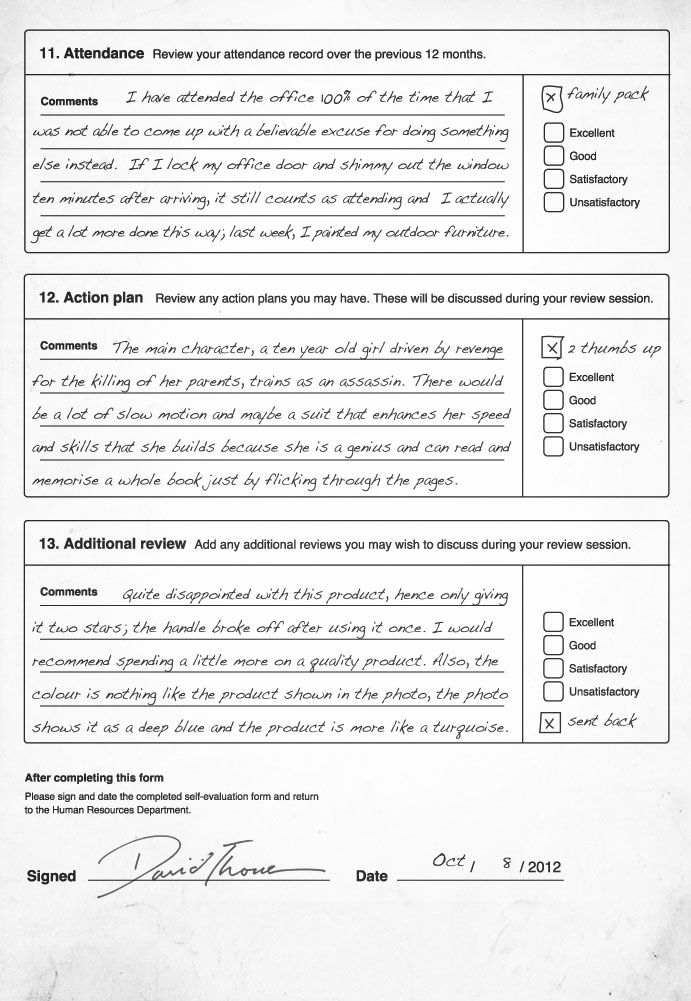 How To Fill Employee Self Evaluation Form