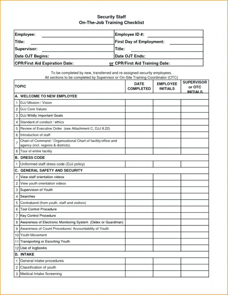 Editable New Hire Hecklist Format Template Pdf Employee Shrm Form 