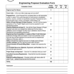 Engineering Proposal Evaluation Form