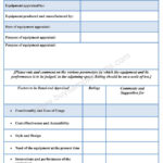 Equipment Appraisal Form Sample Forms