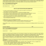 Fillable Form A4 Alabama Employee S Withholding Tax Exemption Certificate Template Yellow