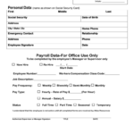 Fillable Online New Employee Information Form Atlas Resources Fax