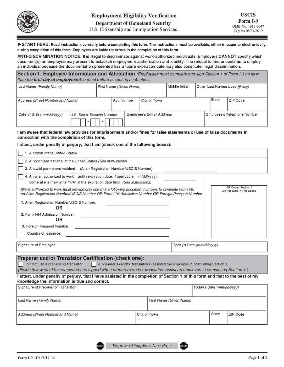 Form I 9 Wikipedia I9 Form 2021 Printable