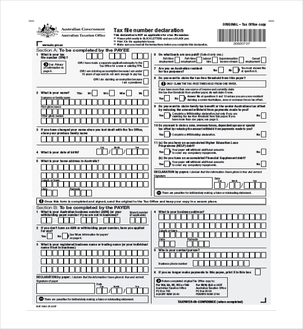 FREE 11 Sample Employee Declaration Forms In PDF Excel Word