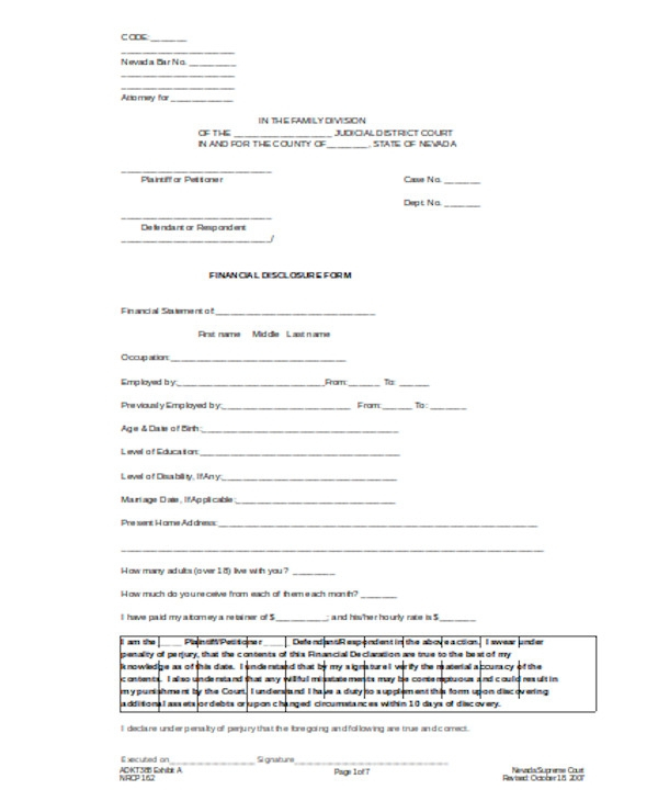 FREE 11 Sample Self Employment Forms In PDF Word Excel