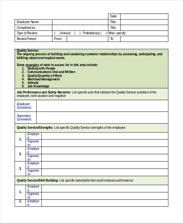 FREE 11 Sample Skills Assessment Forms In PDF MS Word Excel